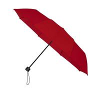 Falconetti Folding Umbrella - Manual Opening - 8 Sturdy Fibreglass Ribs - Unisex Folding Model - Dome Diameter 90 cm, red