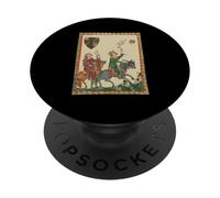 Falconry, 14th Century Codex Manesse PopSockets Adhesive PopGrip