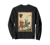 Falconry, 14th Century Codex Manesse Sweatshirt