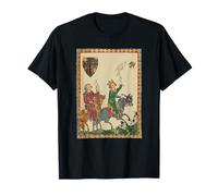 Falconry, 14th Century Codex Manesse T-Shirt