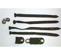 Falconry aylmeri anklets,Jesses & Bell set for Large birds.Female Harris etc (pair)