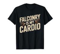 Falconry Cardio Funny Hawk Sport Humor Hawking Workout T-Shirt