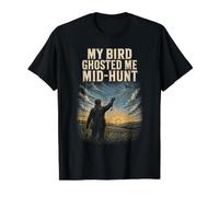 Falconry Falconer Falcon My Bird Ghostet Me Mid Hunt Value Graphic T-Shirt, Men, Black, S