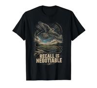 Falconry Falconer Falcon Recall is Negotiable Value Graphic T-Shirt, Men, Black, L