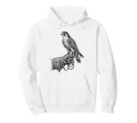 Falconry Glove Falcon Peregrine Hawk Gauntlet Raptor Etching Pullover Hoodie