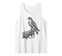 Falconry Glove Falcon Peregrine Hawk Gauntlet Raptor Etching Tank Top