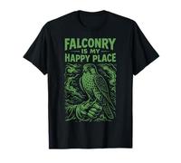 Falconry is My Happy Place Peregrine Hawk T-Shirt