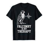Falconry is My Therapy Peregrine Falcon Bird Watching T-Shirt