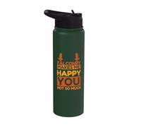 Falconry Makes me Happy Stainless Steel Insulated Water Bottle