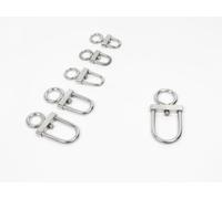 Falconry Stainless Steel D type Swivels Size 5.