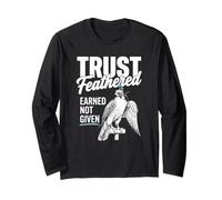Falconry Trust Feathered Peregrine Falcon Long Sleeve T-Shirt