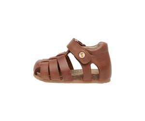 Falcotto Alby-Closed-Toe Fisherman Leather Sandals Brown 26