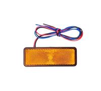 FALELELV Motorbike Brake Lights 12V Car Motorcycle Truck LED Reflectors Round Tail Lights 24LED Warning Side Marker Light Rear Brake Stop Turn Singal