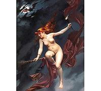 Falero The Witches Sabbath Fantasy Painting Art Print Canvas Premium Wall Decor Poster Mural