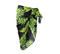 Faletony Women Beach Wrap Sarong Bohemian Cover Up Chiffon Swimsuit Floral Pattern Summer Holiday Beachwear