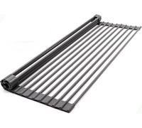 FALFFS Multi Purpose Roll up Dish Drying Rack Kitchen Dishes Drying Rack with Rack for Kitchen,Heavy Duty Foldable Silicone-Coated Stainless Steel Sink Dry Rack,Over the Sink Dish Drying Rack