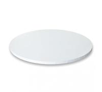 FALGUN 12" Premium Gloss White Masonite Cake Boards - 12 Inch Cake Drums, 4mm Thick, Heavy Duty for Wedding, Birthday & Celebration Cakes - Pack of 5