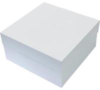 FALGUN White Cake Boxes - 10 Inch square with lid (Pack of 10)