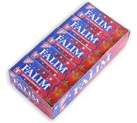 Falim Chewing Gum Strawberry Sakiz 100 Pieces - Sugar-Free Turkish Gum with Natural Strawberry Flavour