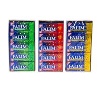Falim Chewing Gum Variety Bundle - Damla Sakızı (Mastic), Mint & Strawberry | Sugar-Free Turkish Gum | Long-Lasting Flavour | 3-Pack Assorted Set