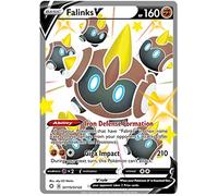 Falinks V SV115/SV122 Shiny Rare Pokemon Card (Shining Fates) + 1x TitanCards® Toploader