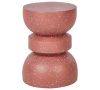 Beliani Side Table FALIRO Red, Red