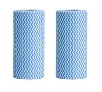 Faliuepe J Cloth Roll Disposable Dish Cloths Roll Heavy Duty Blue Cleaning Rags for Kitchen All Purpose Disposable Cleaning Towels-200 sheets