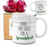 FALJIOK Funny Spreadsheet Work Mug, Trust Me I Know My Sheet Mug - 11oz, Perfect for Accountants, Bankers, Analysts & CPA Friends