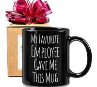 FALJIOK My Favorite Employee Gave Me This Mug, Funny Office Mug, Worker Mug Gifts for Coworkers Boss Men Women Manager, Appreciation Office Retirement Birthday Gifts for Coworkers