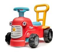 Falk 900 Tractor Carrier Maurice Red with Ergonomic Walking Aid Bar, from 12 months, 90% Recycled Plastic, Made in France, Baby Walker Truck, Ride on for Toddlers