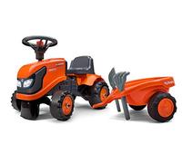 Falk - Kubota tractor carrier with trailer - From 12 months - Made in France - Shovel and rake included - 2 customization styles - Customizable license plate - 260C