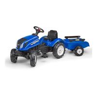 Falk New Holland Tractor T6 + Trailer, Ride on Toys, Tractor and Farm Toys, Children 2 Years +