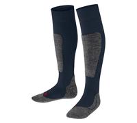 FALKE Unisex Kids Active Ski K Kh Wool Warm Thick 1 Pair Skiing Socks, Blue Space 6116, 3-5