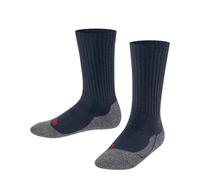 FALKE Unisex Kids Active Warm K So Wool Thick Breathable Plain 1 Pair Socks, Blue Space 6116, 3-5