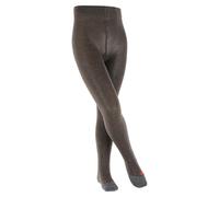 FALKE Unisex Kids Active Warm K Ti Wool Thick Plain Tights 1 Pair, Grey Anthracite Melange 3080, 9-11.5