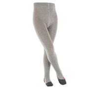 FALKE Unisex Kids Active Warm K Ti Wool Thick Plain Tights 1 Pair, Grey Mid Melange 3530, 12-2.5