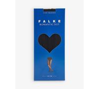 Falke Black Kids Romantic Dot Logo-print Stretch-woven Tights 134-140