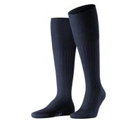 FALKE Men's Bristol Pure M Kh Wool Long Plain 1 Pair Knee-High Socks, Blue Dark Navy 6370, 5.5-6.5