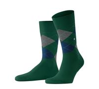 Falke Burlington King Men Dress Socks Green Argyle 21090 7502 Eucalyptus