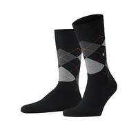 Falke Burlington King Men's Socks Argyle Black 21090 3011 Black Flames