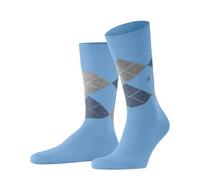 Falke Burlington King Mens Socks Blue Argyle 21090 6544 Sky Blue