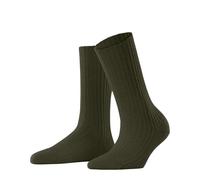FALKE Women's Cosy Wool Boot W So Viscose Cashmere Plain 1 Pair Socks, Green Artichoke 7436, 5.5-8