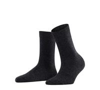 FALKE Women's Cosy Wool W So Viscose Cashmere Plain 1 Pair Socks, Grey Anthracite Melange 3080, 5.5-8
