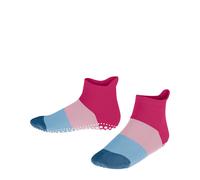 FALKE Unisex Kids Colour Block K Hp Cotton Grips On Sole 1 Pair Grip socks, Purple Fuchsia 8856, 3/5.5 UK Child