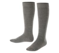 FALKE Unisex Kids Comfort Wool K Kh Thick Warm Long Plain 1 Pair Knee-High Socks, Grey Dark 3070, 12-2.5