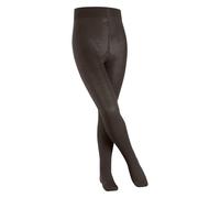 FALKE Unisex Kids Comfort Wool K Ti Warm Thick Plain 1 Pair Tights, Brown Dark 5230, 5.5-8