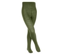 FALKE Unisex Kids Comfort Wool K Ti Warm Thick Plain 1 Pair Tights, Green Sern 7681, 3-5.5