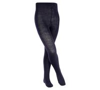 FALKE Unisex Kids Comfort Wool K Ti Warm Thick Plain 1 Pair Tights, Blue Dark Marine 6170, 6-8.5