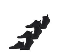 FALKE Unisex Cool Kick Sneaker 3-Pack U SN Soft Breathable Quick Drying Low-Cut Plain 3 Pairs Trainer Socks, Black (Black 3000) new - eco-friendly, 2.5-3.5