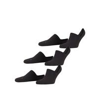 FALKE Unisex Cool Kick Invisible Multipack U In Soft Breathable Quick Drying No-Show Plain 3 Pairs Liner Socks, Black 3000, 8-9